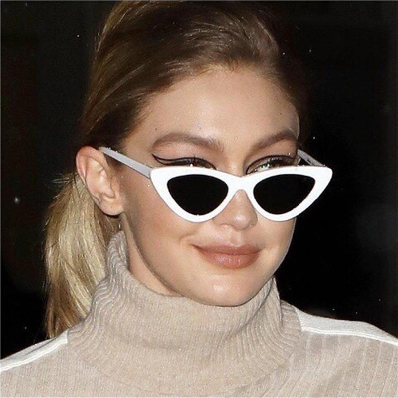 Retro white cat eye sunglasses Outlet