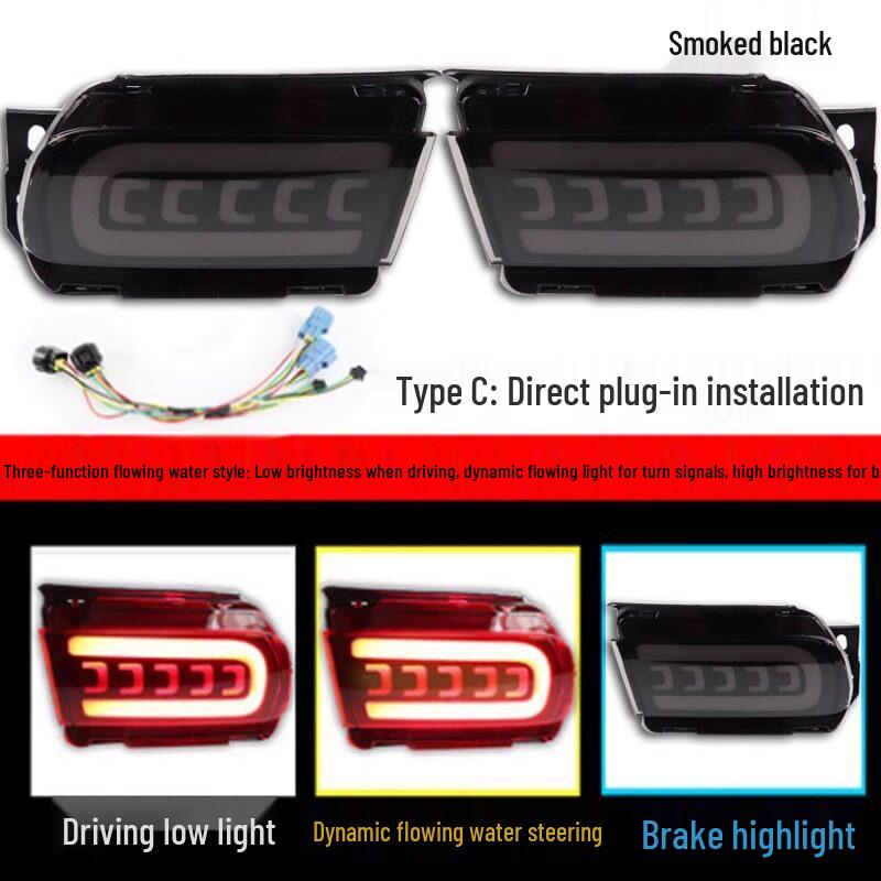2010-2023 Toyota Prado Land Cruiser Smoked Rear Brake Light Assembly 1 Piece - Headlight Assembly