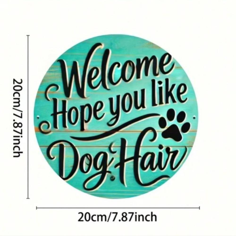 Funny Dog Sign Metal Wall Art Vintage Home Decor Pet Lover Gift