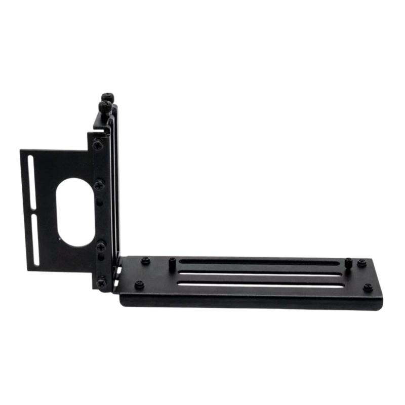 

3 Slots PCIE 5.0 Graphics Card Holder Vertical GPU Mount Bracket For Standard PC Case Quick Assembly Stable Metal чорний
