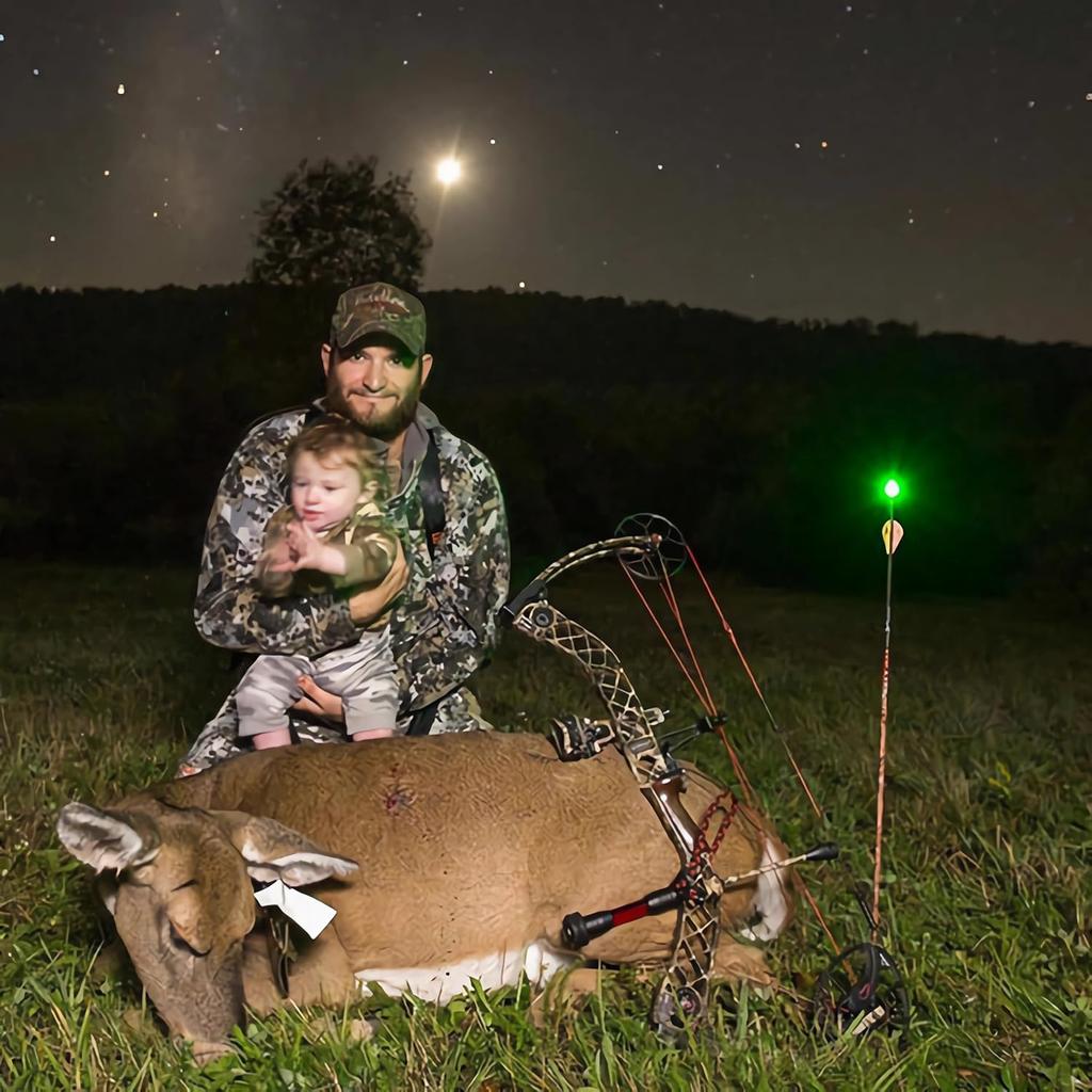 GT Lighted Nocks for Arrows with .246 Inside Diameter Bolts with ON/Off Switch Light up Knocks Compound Bow LED Arrow Nocks for Hunting Shooting