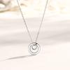 Simple Double Circle Necklace Niche Design Fashion Light Luxury Neck Chain Accessories Pendant Collarbone Chain Female Ins