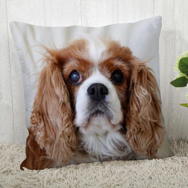 Spaniel Animal Pillowcase Modern Home Living Room Decoration