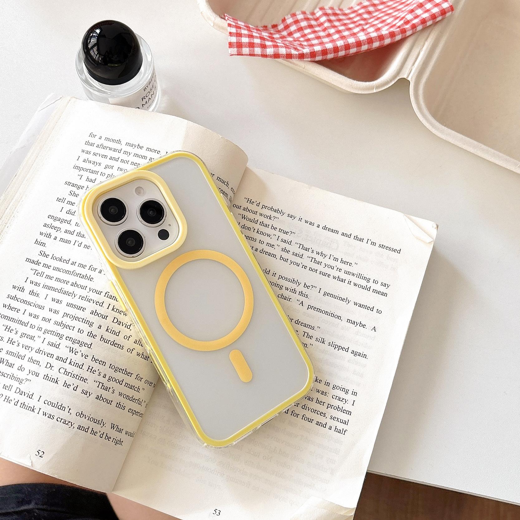 

Магнитный противоударный чехол с воздушной подушкой, Подходит для защитного чехла iPhone 16, Чехол для Apple 15promax и шнурок для 14 Apple 16