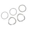 Pack of 5 Adjustable Metal Bracelet Set Stackable Wrist Jewelry Versatile Handchain For Casual and Formal Event