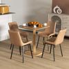 Dining Table, 70 X 70 Cm Kitchen Table for 4 People Made of Rubberwood for Kitchen, Dining Room, Natural