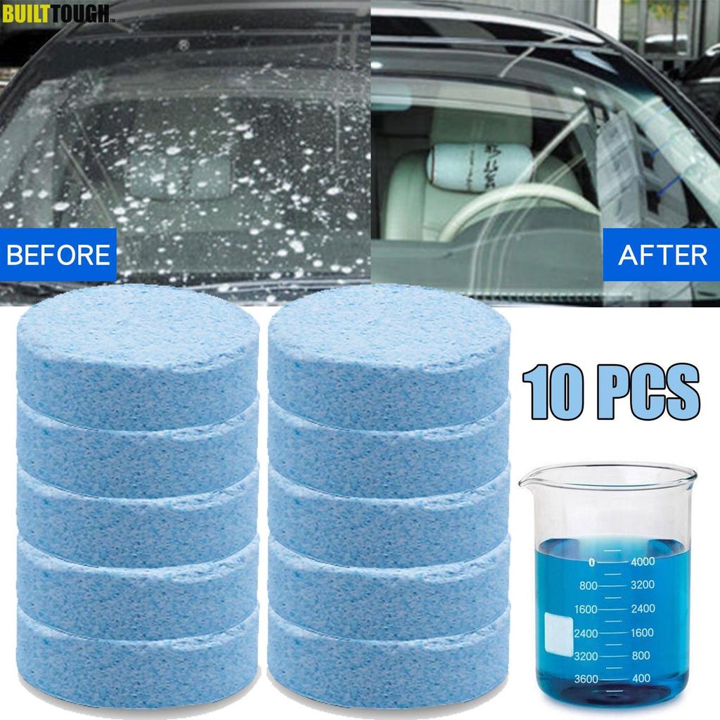 10X PCS Stěrač čelního skla Ostřikovač skla Auto Solid Clean Clean Cleaner Kompaktní šumivé tablety Autopříslušenství pro čištění oken