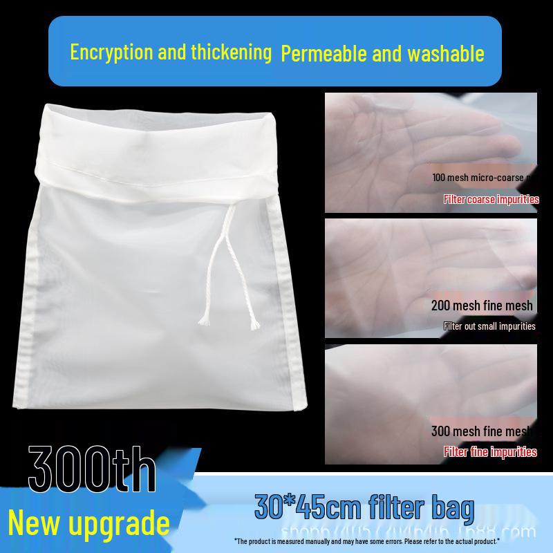 Nylon Mesh Fish Tank Filter Bag - 200 Mesh for Water Purification and Waste Removal