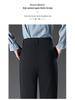 Dámské jarní 2025 high-endové slim fit kalhoty s vysokým pasem, elastickým pasem a zipem, pro volný čas