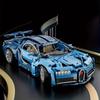 Non-Toxic 1690-Piece High-End Sports Car Assembly Set Blue Uses Abs Materials And Blue Colors Suitable For Living Room And Bedroom Decor