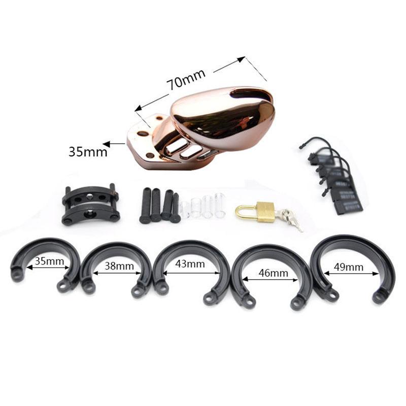Plastic Airplane Head Padlock Penis Cage Male Chastity Lock Device Adult Sex Toys