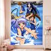 Bludgeoning Angel Dokuro-chan Tapestry Wall Hanging Cute Anime Girls Comedy Manga Art Bedroom Dorm Home Decor Fans Gifts