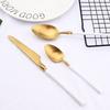 Black Gold Matte Cutlery Set 18/10 Stainless Steel Dinnerware Knife Fork Spoon Dinner Set Kitchen Flatware Tableware Set