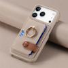 Ring Holder Cards Solt Wallet Phone Case for IPhone Air 16E 17 16 15 14 13 12 11 Pro Max Protective Leather Shockproof Cover