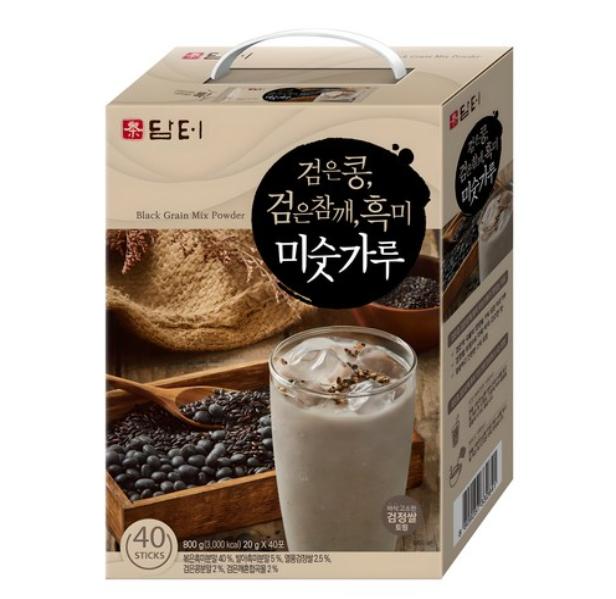 DamTuh Black Grain Powder – Black Bean, Black Sesame, Black Rice (40 sticks)