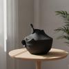 Ceramic Vase Matte Artistic Minimalist Vessel for Living Room