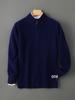 2025 Men's Wool Wave Pattern Zipper Cardigan - Loose Casual Half-High Collar Sweater