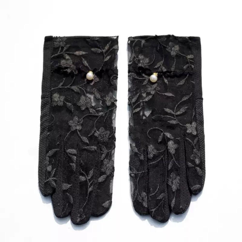 Lace Riding Driving Gloves Non-Slip Grip Sunscreen Gloves Women Touchscreen Gloves  Anti-UV