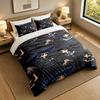 Set Biancheria da Letto 3 Pezzi La Famiglia Addams Lenzuolo Morbido e Due Federe Decorazione Camera da Letto