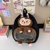 New 3D Cartoon Kids Double Shoulder School Backpack with Cute Doll and Large Capacity