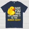 Funny Programmer - Rubber Duck Debugging Cotton Summer Casual Cool Loose T-Shirt