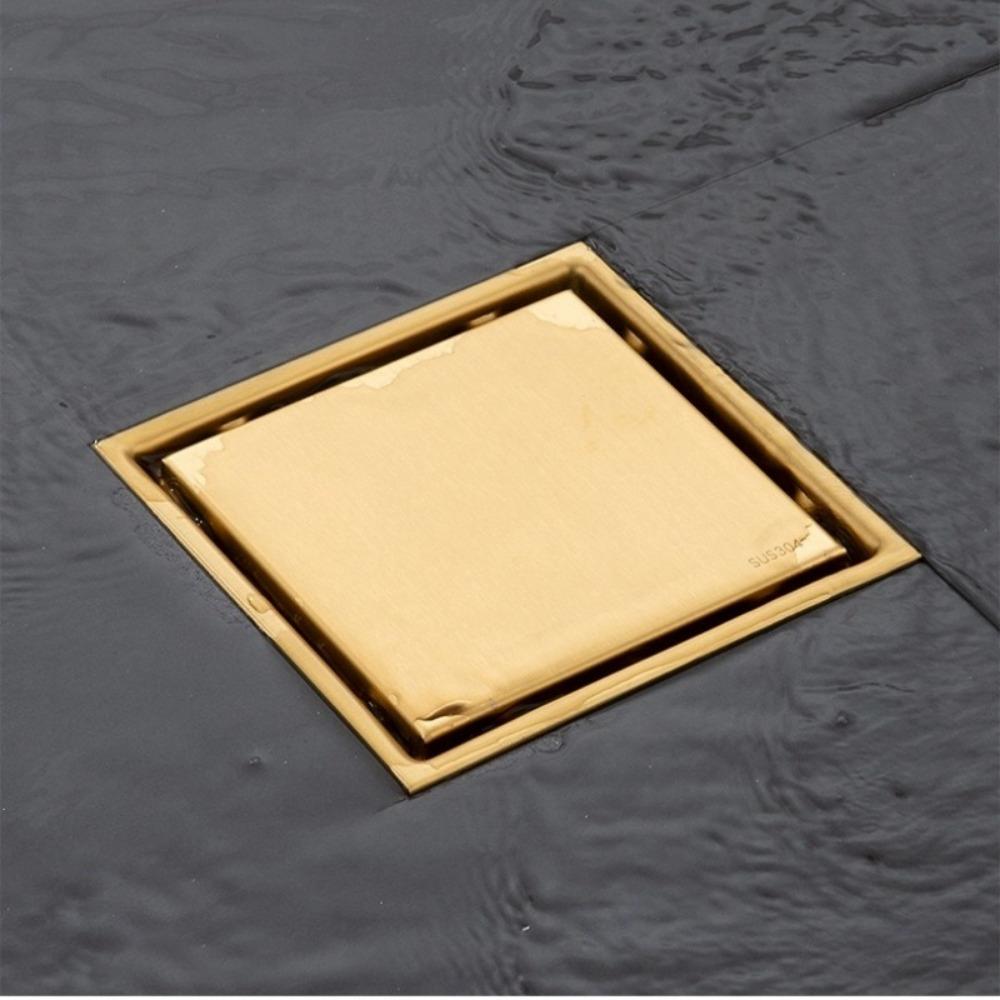 Anti-Odor Floor Drain Cover Recessed Shower Filter Invisible Drainage Covers  Bathroom Drains