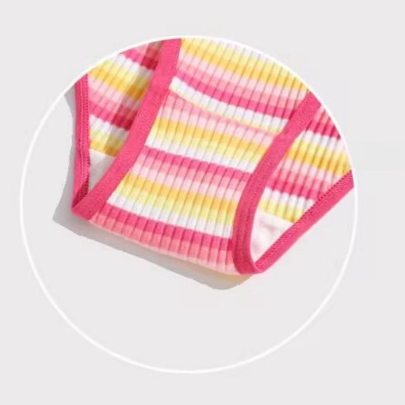 3 stk Dame Trusesett Bomull Thong Enkle Stripete Dameundertøy Sexy Lingeri Sport Komfortable Hot G-Strenger