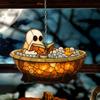 Gotický Duch Lapač Slunce Akrylová Závěsná Ozdoba na Okno Barevný Projektor Stínů Halloweenská Dekorace Strašidelného Domu Rekvizita Ideální Dárek