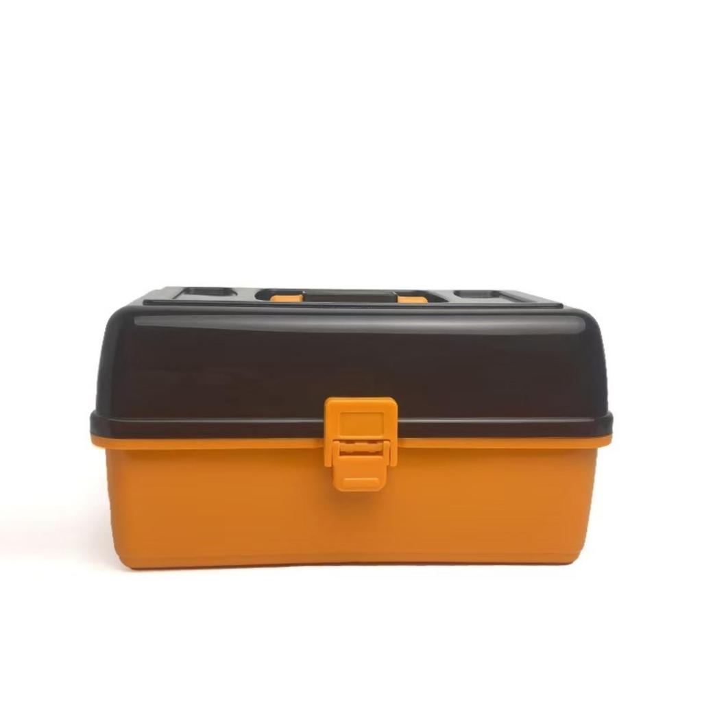 Three-Tier Fishing Tackle Box Outdoor Portable Organizer with Handle