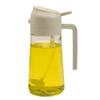 Vaporisateur d'huile 2 en 1 avec bec verseur pour la cuisine, le camping, les barbecues et la pâtisserie. Convient également pour le vinaigre et la sauce soja. Contenance : 450/600 ml.
