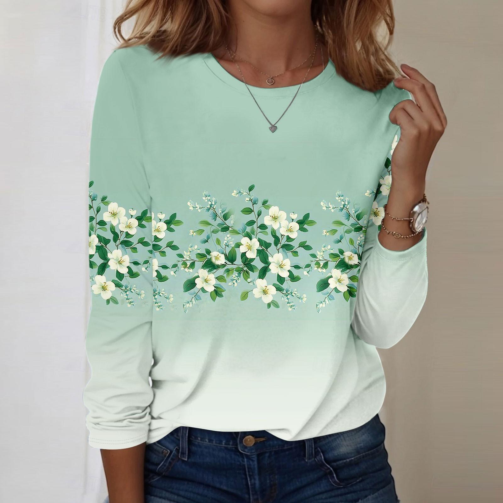 

Жіночі сорочки з довгим рукавом. Трійники з милим принтом. Блузки. Повсякденні топи. Пуловери. XXXL