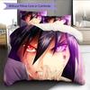 Sasuke Uchiha Pattern Bedding Home Decoration Birthday Gift (1 * duvet cover + 2 * pillowcase, without core)