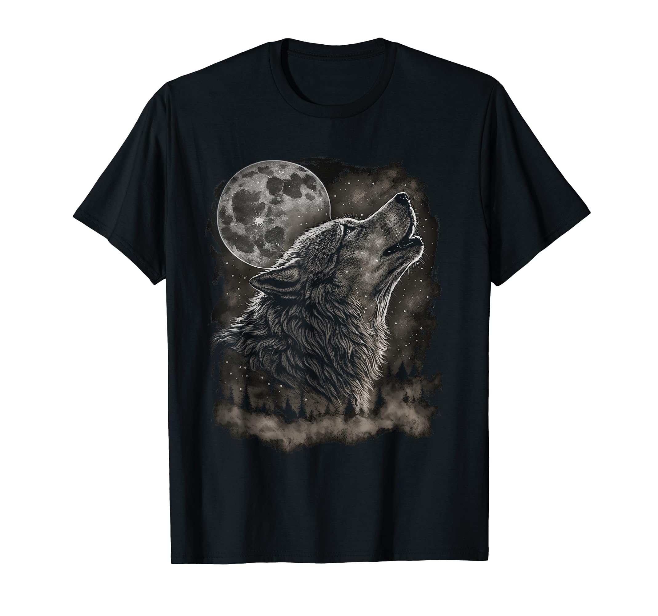 

Wolf Howling in the Moon Wolf Wildlife T-Shirt