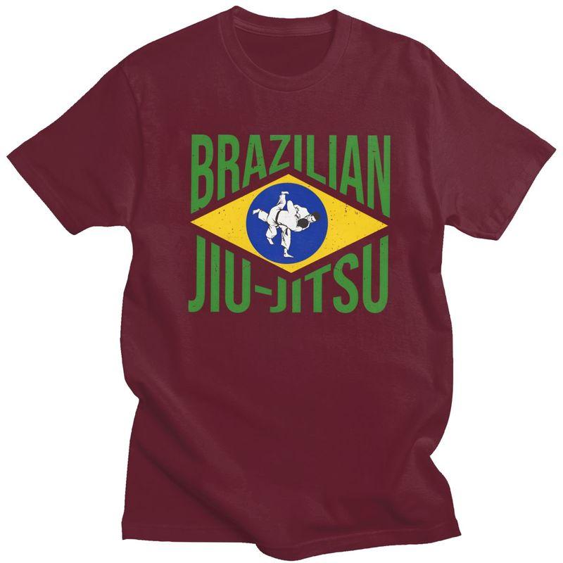 Custom Brazilian Jiu Jitsu BJJ Martial Art T Shirt Men Short Sleeves 100 Cotton Tshirt Casual Tee Tops Streetwear Tshirt