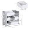 Kids Storage Rack, with Nine Removable Baskets, for Nursery, Bedroom, Playroom - Grey