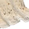 Women's White Short Crochet Knit Cardigan with Batwing Sleeves - Summer 2026 Fashion.
