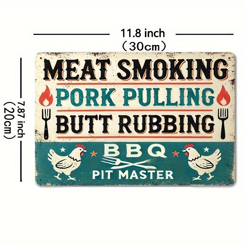 

x Inch Vintage BBQ Master Iron Sign Rooster Star Rustic Style 20x30cm（7.8x11.8inch）