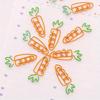 10/20pcs Cute carrot-shaped paper clips - Pastel orange & green, for office Decorations,Party Favors, Bulletin Boards