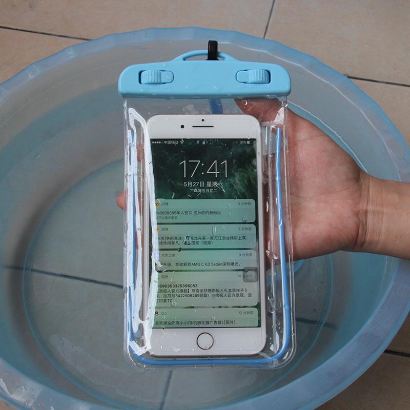 Waterproof Document Case Outdoor Travel Swim Package Phone Bag Sealed Luminous Night Waterproof Bag Case Accessories