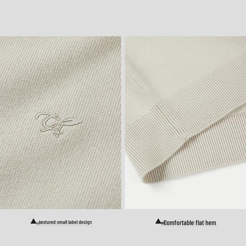 HLA Men's Chic Ageless Round Neck Knit Sweater