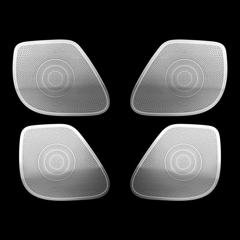 LHD RHD For KIA Stinger 2018 Interior 4 Door Audio Speaker Loudspeaker Frame horn Decoration Cover Trim