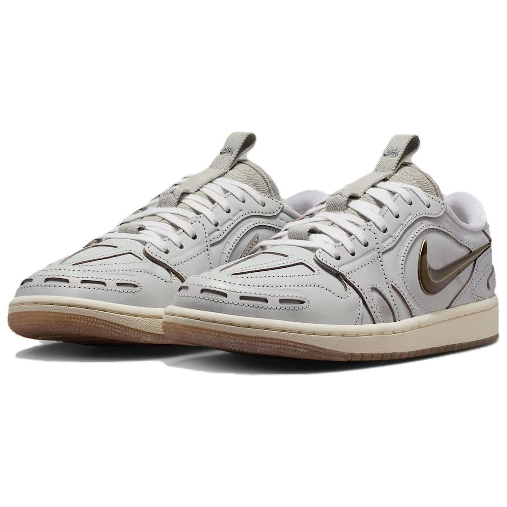 Jordan Air Jordan 1 Low Top Vintage Basketball Shoes Women's Light Gray IM6662-181