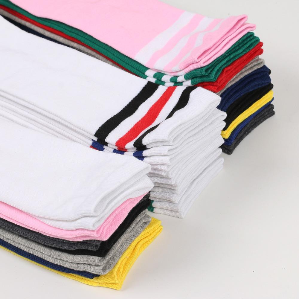 Black White Striped Long Socks Women Sexy Over Knee Thigh High Socks Over The Knee Stockings Ladies Girls Warm Long Tube Socks