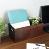 Wood Open Storage Boxes Mail Organizer Bins Letter Holder Box Rustic Wooden Boxes for Storage Nesting Storage Box Set 2