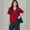 Plus Size Women V Neck Short Sleeve T Shirt Slimming Top