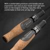 UL ML Winter fishing rod soft tip 50cm Ice fishing rod with Flat tip high quality Fiber Glass tip with cork handle