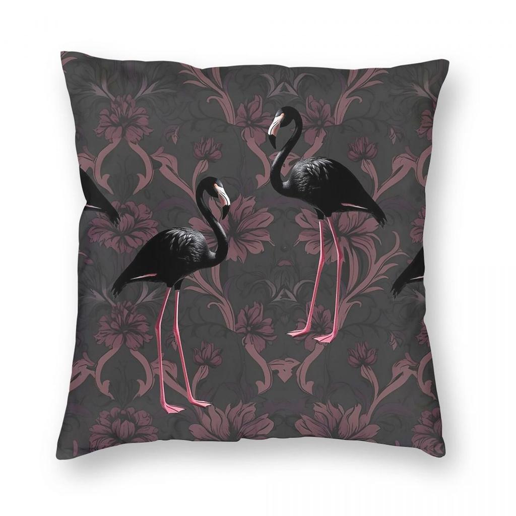 Baroque Flower Flamingo Gothic Pillowcase Polyester Linen Velvet Pattern Zip Decor Sofa Seater Cushion Cover x