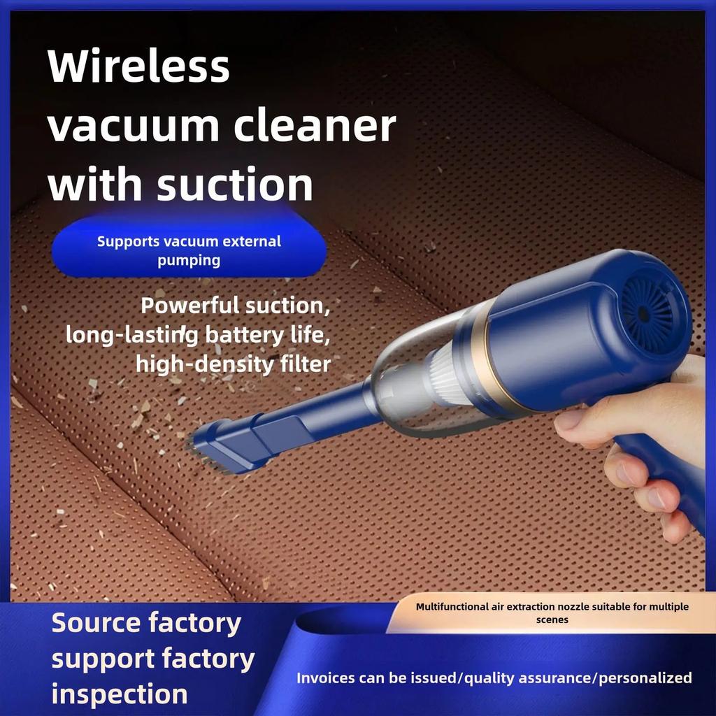 6000PA Car Wireless Vacuum Cleaner 120W Powerful Suction Home Dual Use Cleaner New Portable Handheld Cleaning Machine