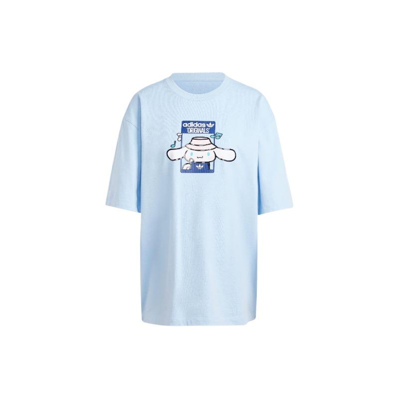 

adidas Originals Women s Short Sleeve T-Shirt Pink Blue JF8314 S