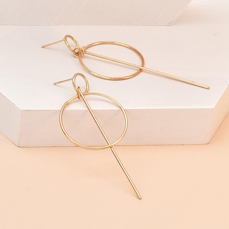 Fashion Simple Round Circle Geometric Earrings For Women